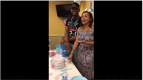Man has most priceless reaction ever to gender reveal