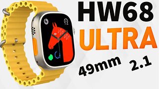 HW68 ULTRA 49mm 2.1 polegada tela hd nfc smartwatch