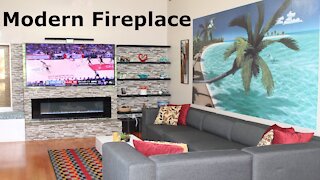 Transforming To Modern Fireplace