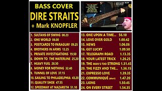 Bass cover DIRE STRAITS+Knopfler 24 songs _ Chords (links), Counter-clocks