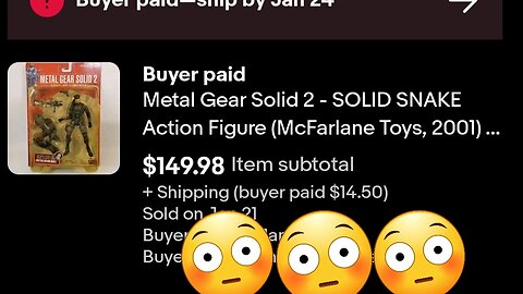 Ebay Shipping Metal Gear Solid 2 Snake Figure