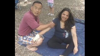 Luodong Massages Cute Mexican Woman At The Park