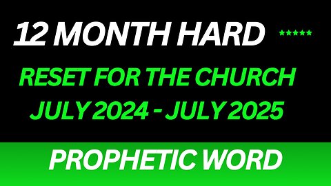 Prophetic Word - The Next 12 Months