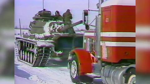 Blizzard of 1978 Indianapolis: Tanks pulling stranded semis