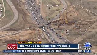 Central 70 closure this weekend