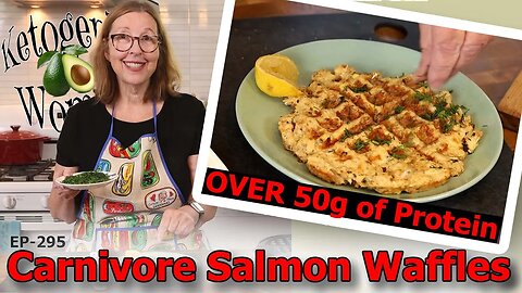 Carnivore Salmon Waffles | High Protein Waffles Keto Carnivore Ketovore