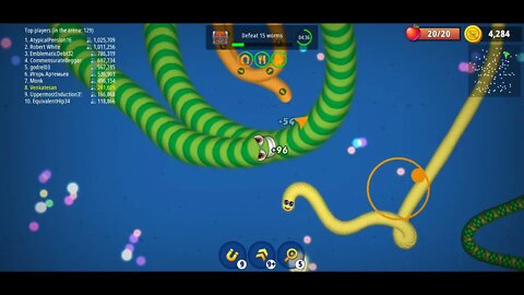 CASUAL AZUR GAMES Worms Zone .io - Hungry Snake 44