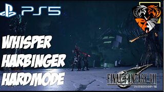 First Time Defeating WHISPER HARBINGER in HARDMODE Final Fantasy 7 Remake