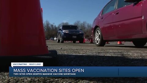 Mass vaccination sites open