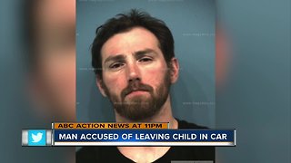 Man accused of leaving child in car
