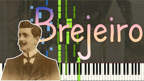 Ernesto Nazareth - Brejeiro 1893 (Brazilian Tango/Choro Piano Synthesia) Transcribed by:@Rolf Steyer