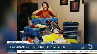 A quarantine birthday to remember