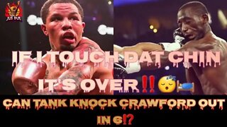 SHOTS F!RED Tank Davis says Terence Crawford has NO CHIN & he KNOCKS HIM OUT IF HE TOUCHES HIM! #TWT