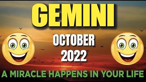 Today's Horoscope Gemini ♊ 😳A MIRACLE HAPPENS IN YOUR LIFE😳Gemini ♊ October 2022 tarot Gemini ♊