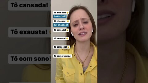 Como dizer "estou com sono" em inglês?