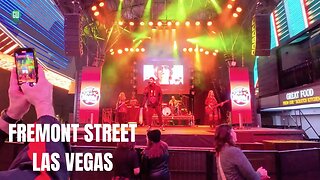 Fremont Street Las Vegas Downtown 4k 60 fps walking tour