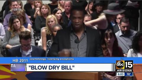 Law makers discuss "blow dry" bill