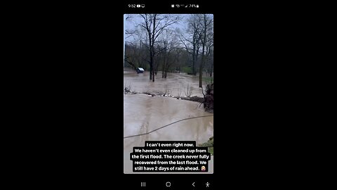 Hartland Homestead creek flood