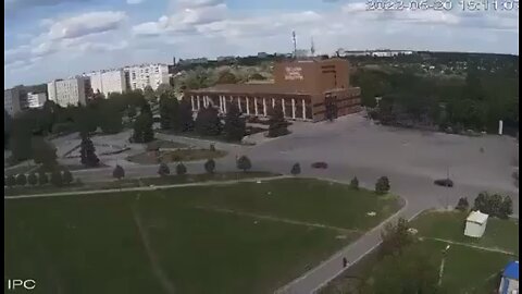 Russian missile strike on cultural center in Lozova, Kharkiv. 7, including a child, were injured