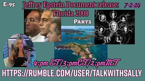 Epstein deep dive from 2008 Part2- 7-2-24 (4pmET/3pmCT/2pmMT)