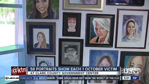 Artists create 58 portraits of Las Vegas shooting victims