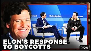 Tucker Carlson Reacts to Elon Musk Telling Boycotters to “Go F*** Yourself”