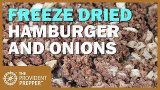 Food Storage: Freeze-Dried Hamburger and Onions