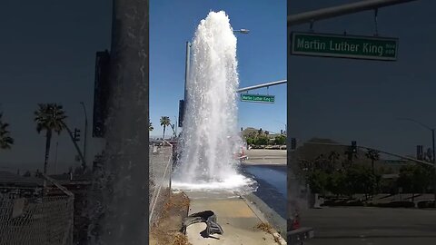 broken fire hydrant