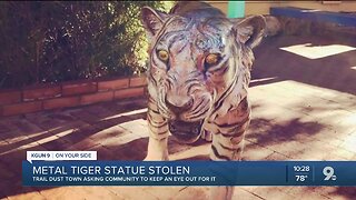 Tiger statue stolen from Trail Dust Town in Tucson