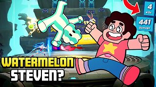 Steven Universe + Watermelon Buddy 🍉 = DAMAGE! 😳 | MULTIVERSUS