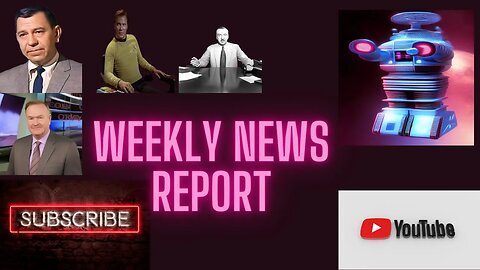 AI Parody News Weekly Update with Walter Cronkite, Detective Friday, Captain Kirk and Rile O'Billy