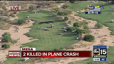 FD: 2 killed after plane crashes into golf course in Mesa