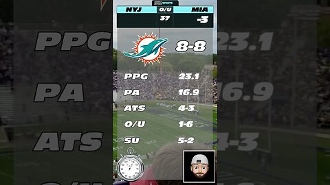 NFL 60 Second Predictions Jets v Dolphins