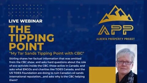 "My Tar Sands Tipping Point with CBC" Guest: Michelle Stirling - APP Webinar
