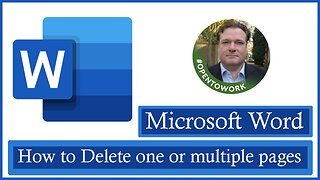How to Delete one or multiple pages in Microsoft Word