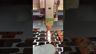 Laser cutting 16ga Stainless Steel brackets like it's nothing.