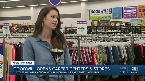 Goodwill repening 21 stores with reduced hours
