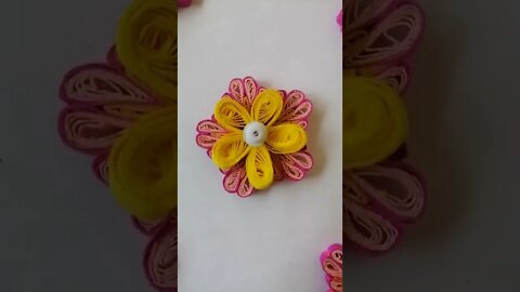 🌼 Beautiful 3D Paper Quilling Flower | ලස්සන ත්‍රිමාණ පේපර් කුවිලින් මලක් 🌼 @chcreation moratuwa