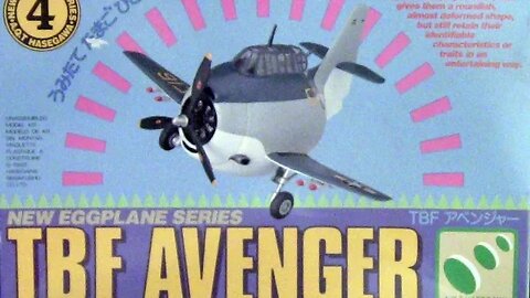 Hasegawa TBF Avenger Egg Plane Review/Preview