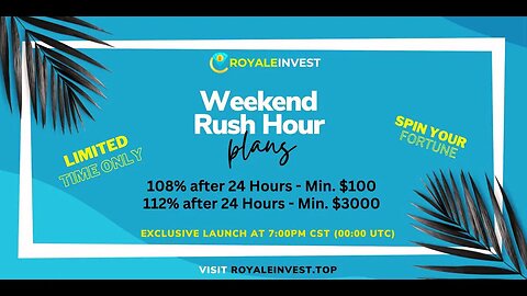 Royale Invest Review | Limited Time Weekend Rush Hour Plans 🔥