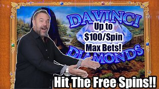 Da Vinci Diamonds High Limit Slot Play! Up to $100/Spin! Foxwoods Resort & Casino