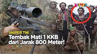 Bak Film Action, Sniper Tembak KKB dari Jarak 800 Meter!