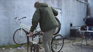 Volunteers donating bikes to Treasure Coast families