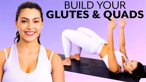YOGALATES! Glutes & Quads Workout for Building Strength & Toned Muscles | Fusion Yoga Pilates Class