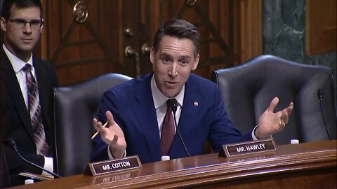 Sen. Hawley Destroys Biden's Nominee for Refusing to Confirm if She Supports Any Mandatory Minimums