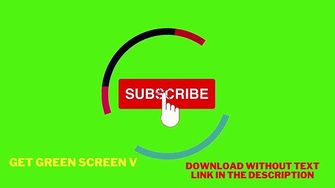 Green Screen Subscribe Button: FREE DOWNLOAD Link In The Description