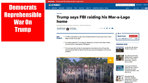 BREAKING: FBI Raids Donald Trump's Home In Mar-a-lago Weaponized Justice