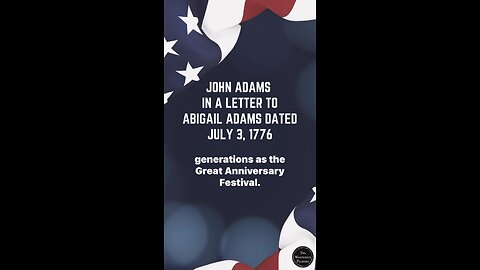 🎥 The Forgotten Independence Day: John Adams’ Revelation on July 2, 1776 🇺🇸