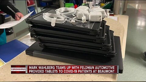 Mark Wahlberg, Feldman Automotive donate tablets for Beaumont patients