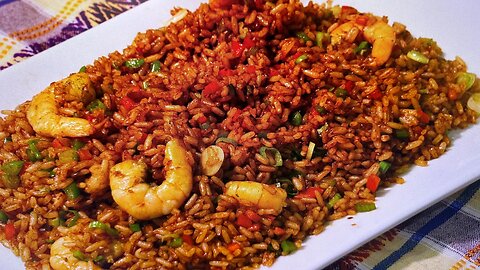 Shrimp fried rice - but without the shrimp.